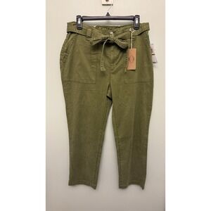Mason & Belle Pants Women's 14/32 Olive Green Harper Straight Army‎ Stitch Fix